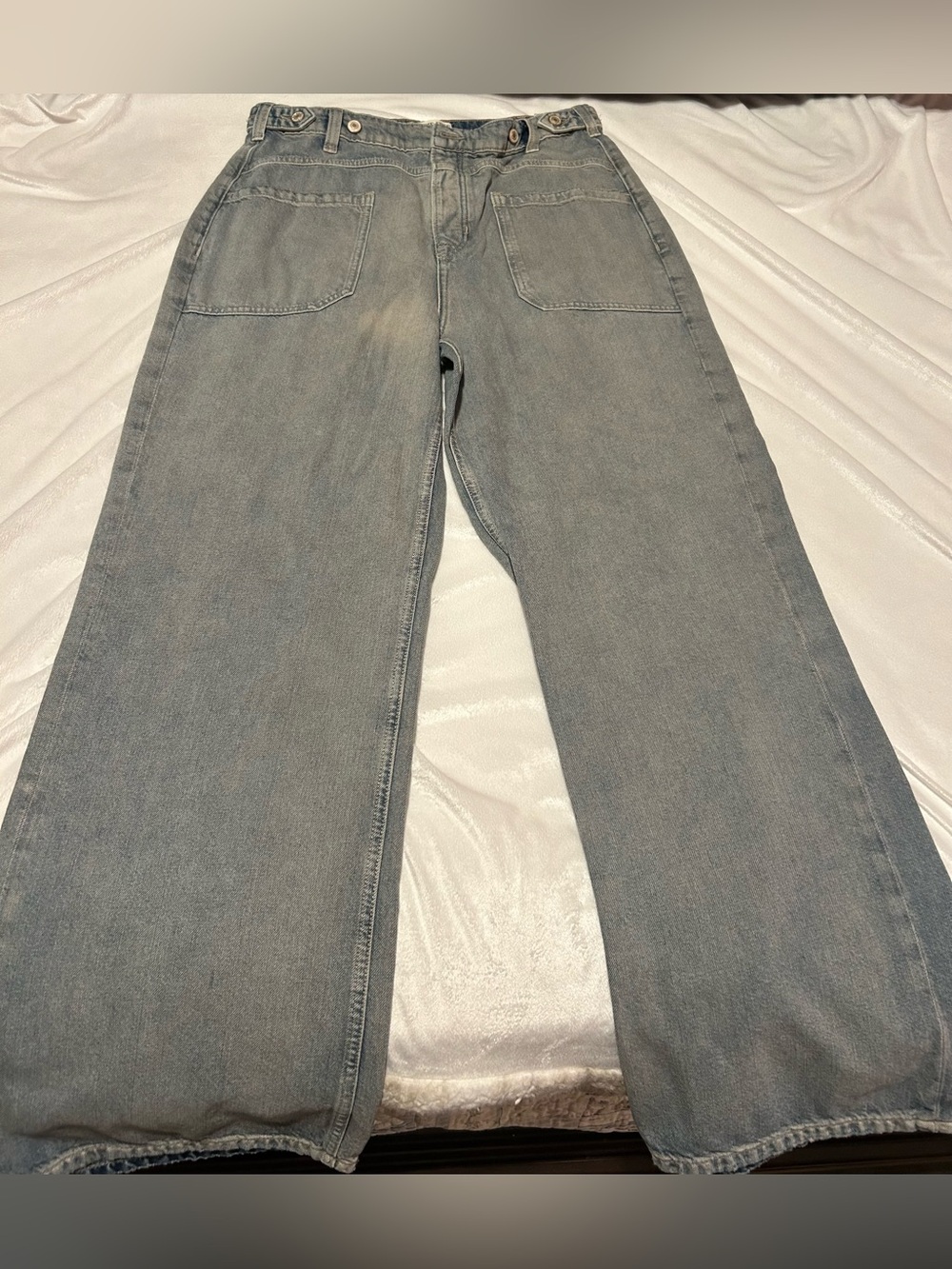 We The Free Palmer Wide Leg Jeans In The Shadows Gray -size 30 - Picture 7 of 16